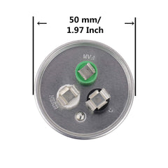 BOJACK label closeup showing 35+5µF ±6% 370V/440V specs for correct match