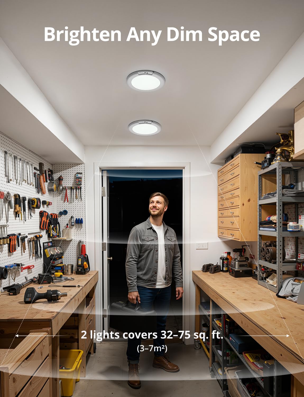 Bojim warm-to-cool color comparison demonstrating selectable lighting moods