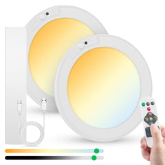 Bojim front view showing compact ceiling light and clean design for easy placement
