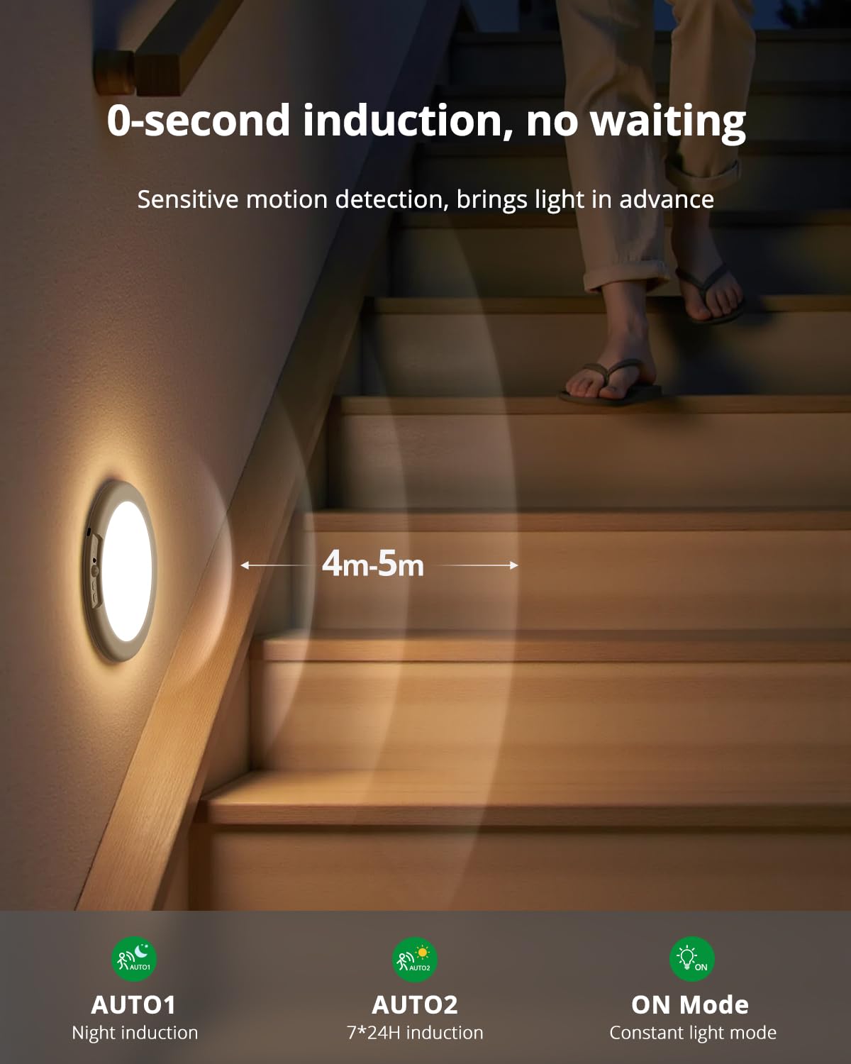 Bojim lighting inside closet highlighting clothing visibility and hands-free access