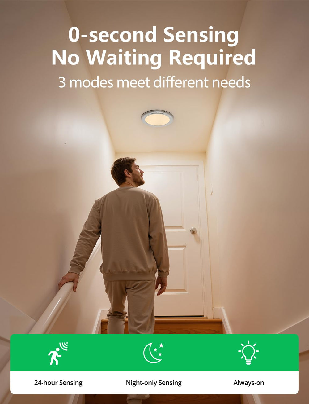 bojim installed on stairs with motion activation improving nighttime safety