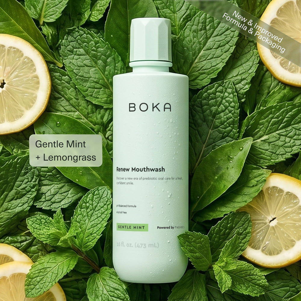 Boka cap and pour spout close-up highlighting easy-pour design and measuring cap convenience