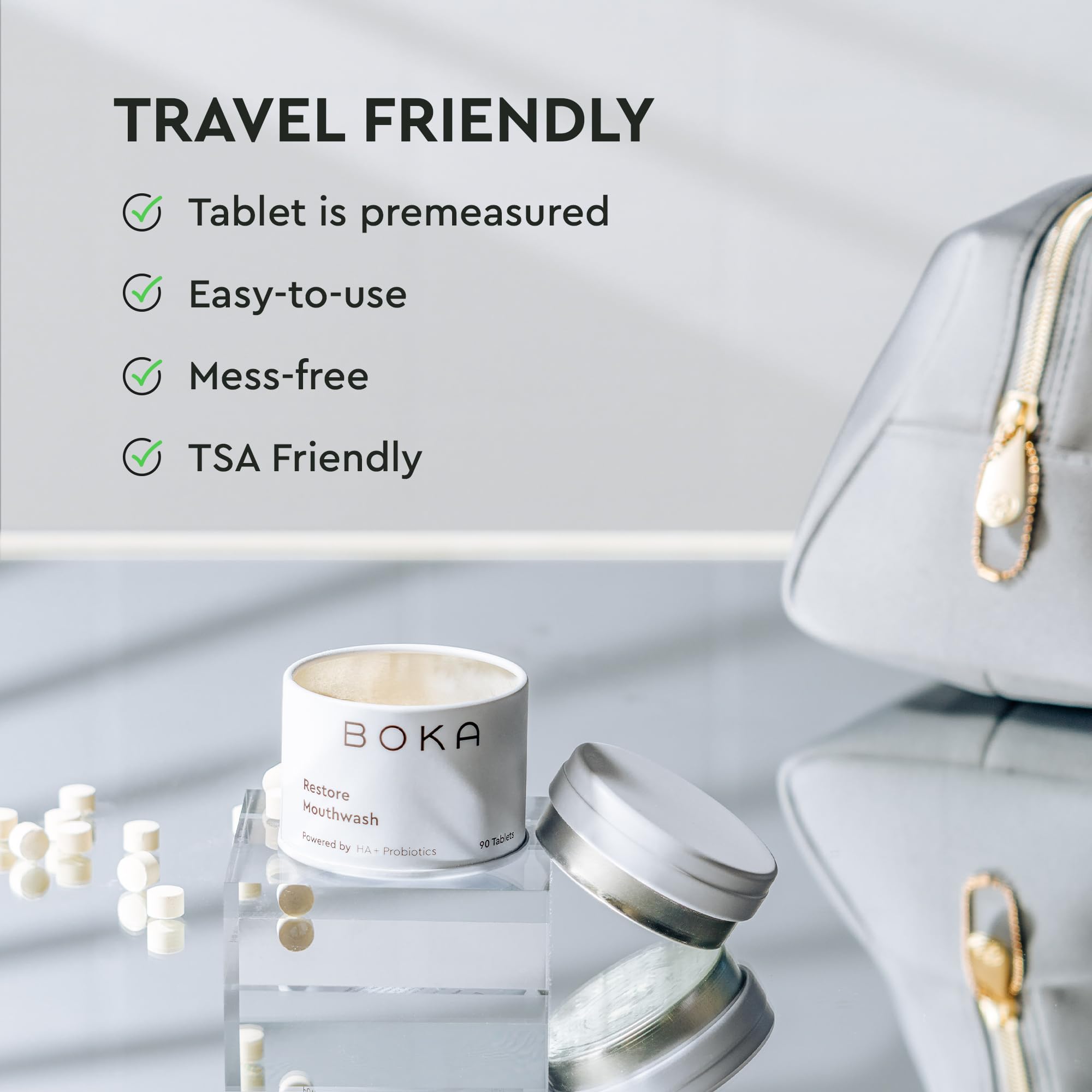 Boka tablet in hand scale comparison showing small size and easy portability