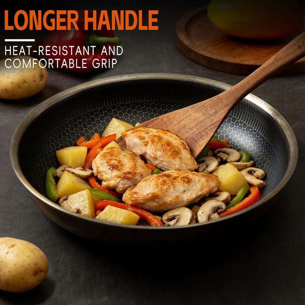 BOKALAKA utensil held in hand for scale demonstrating comfortable grip and control
