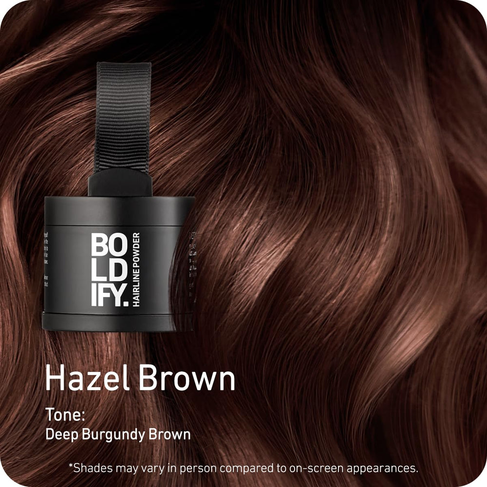 Boldify open compact revealing shade pan for precise root matching benefit