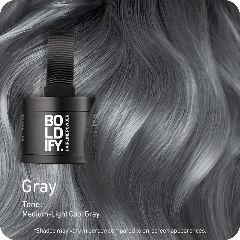 Close-up of Boldify powder texture highlighting blendable finish and natural look