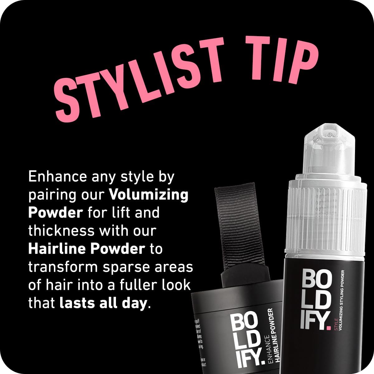 Boldify texture close-up on strands reveals matte separated texture