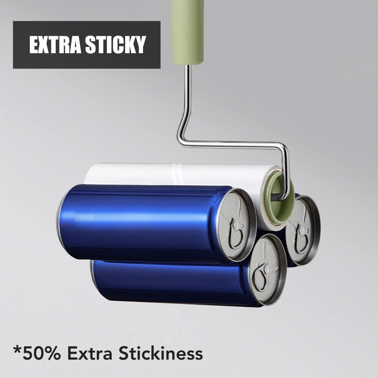 BomDa lint roller beside a shirt showing 6.3 inch width for faster coverage