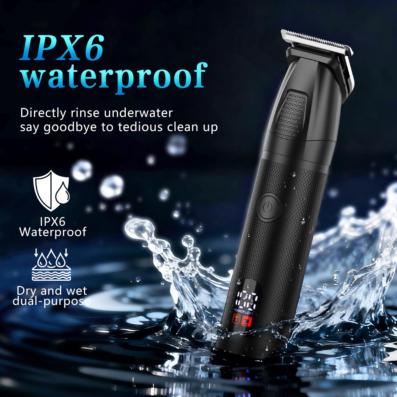 Bomxin body trimmer in hand illustrating ergonomic grip and control