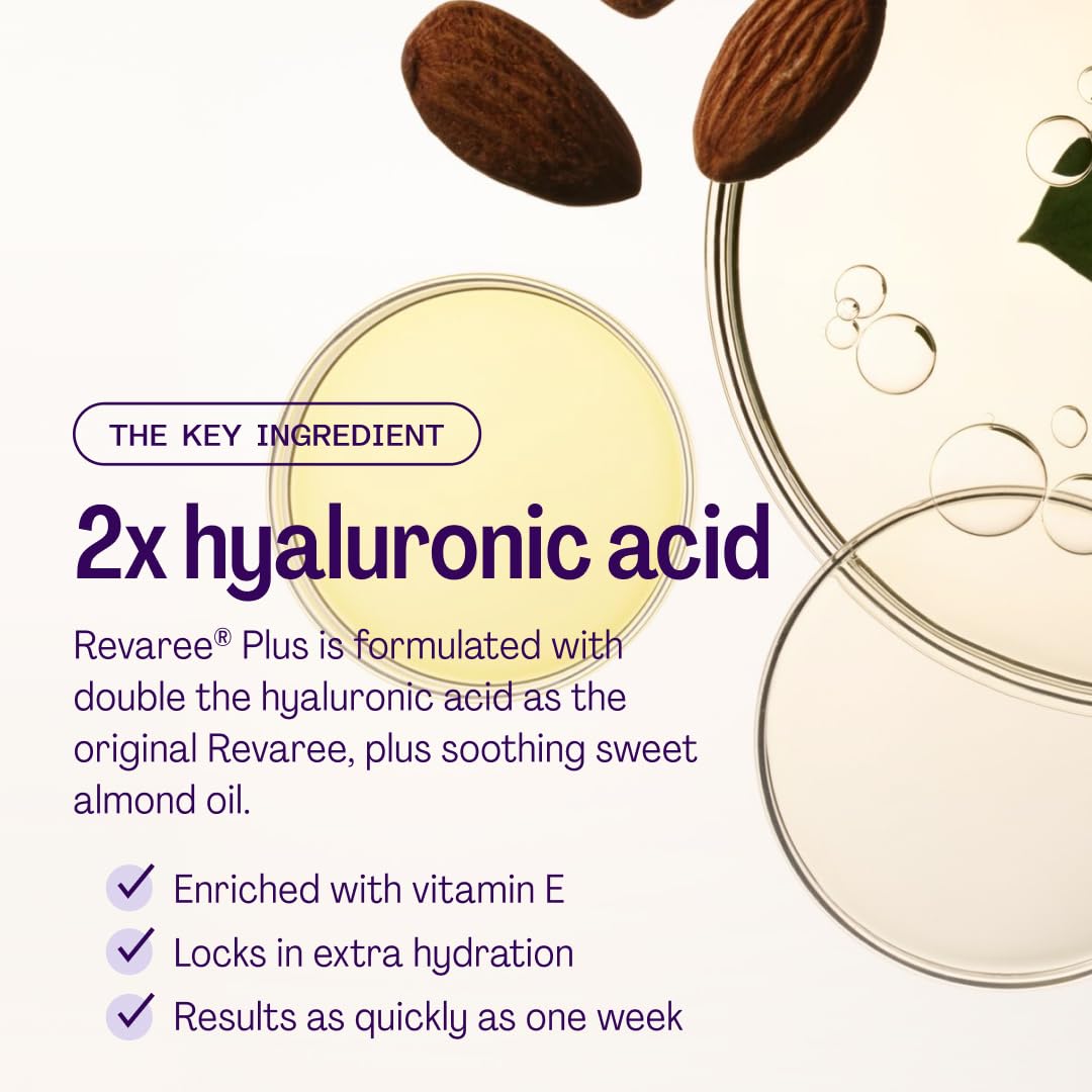 Bonafide ingredient label close-up highlighting hyaluronic acid and almond oil benefits
