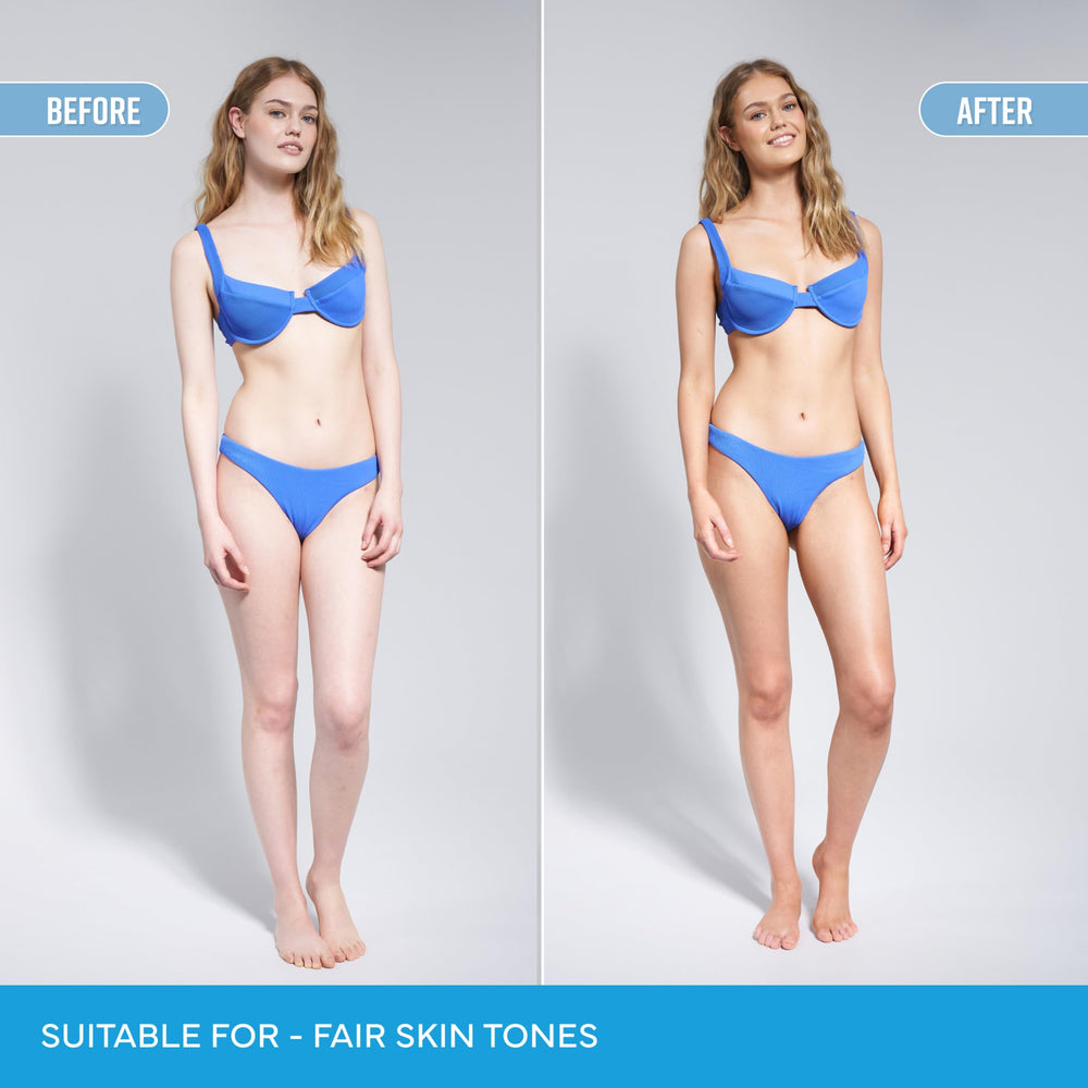 Bondi Sands foam dispensed on mitt demonstrating easy, mess-free use