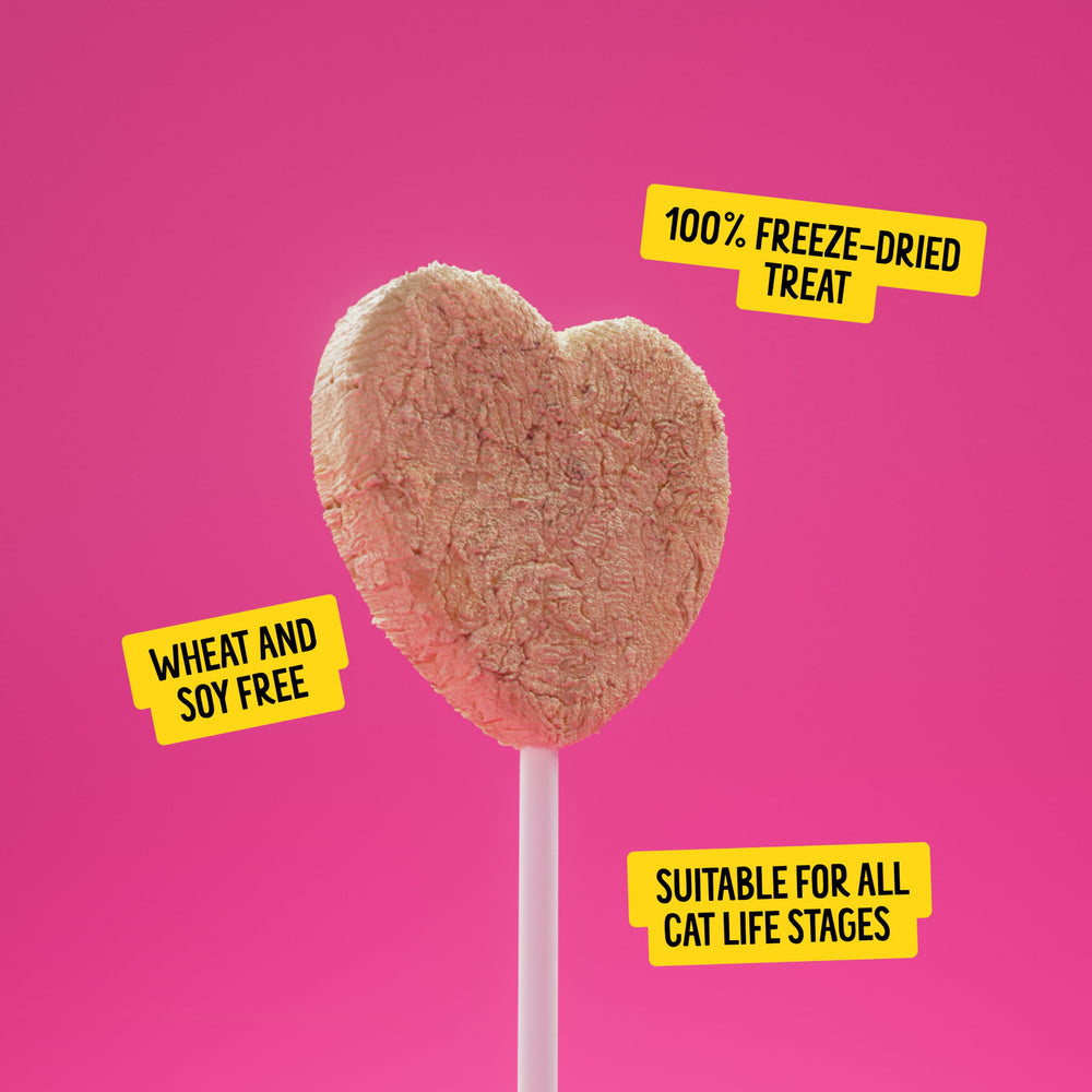 Bonkers Purrpops next to coin size comparison for clear portion sizing