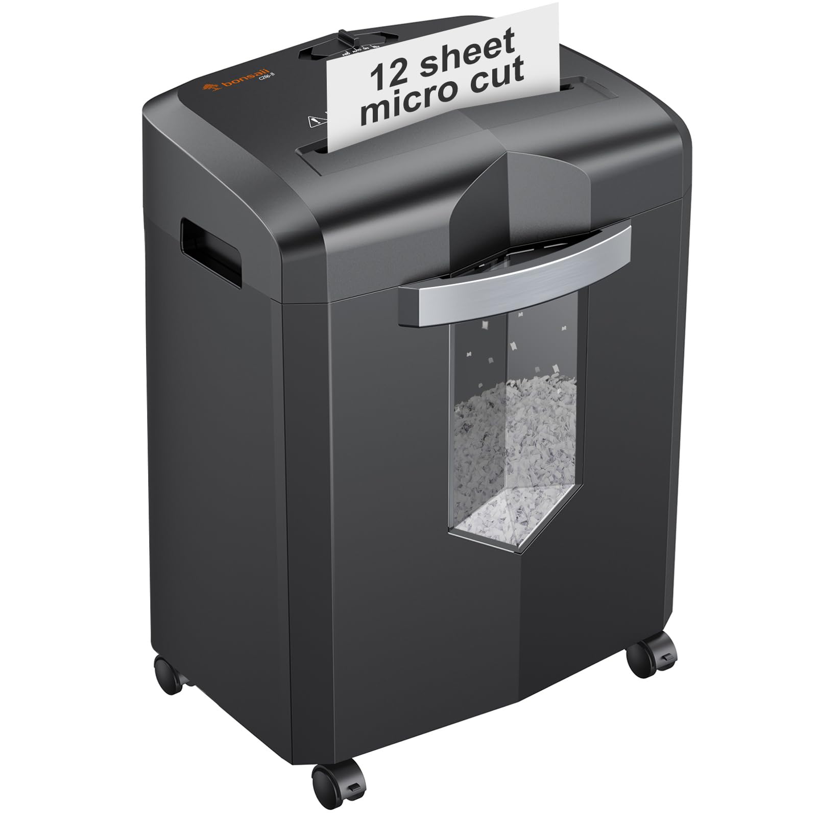 bonsaii front view showing cabinet and accessible waste bin, clear organization benefit