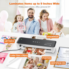 bonsaii laminator with included 50 pouches ready to start projects instantly