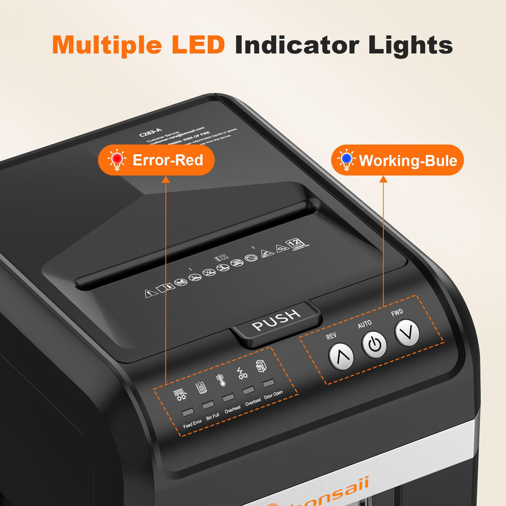 bonsaii shredder placed in quiet office lifestyle minimizing disruption during meetings