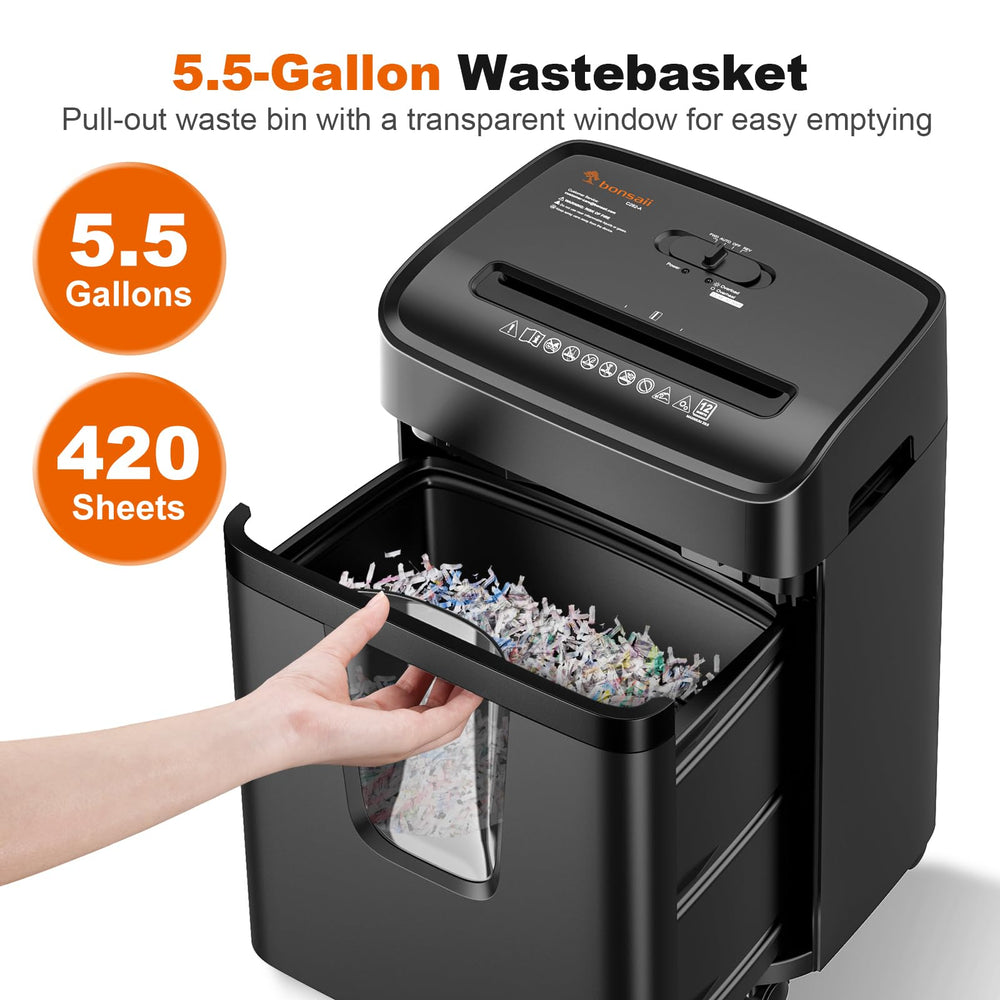 bonsaii shredding cd and card demo showing versatile media destruction