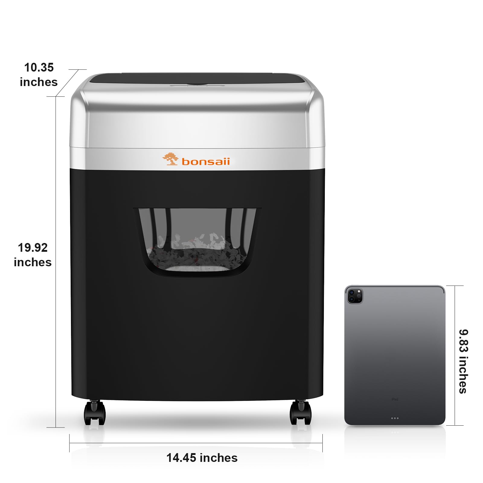 bonsaii size scale with objects for comparison to gauge footprint