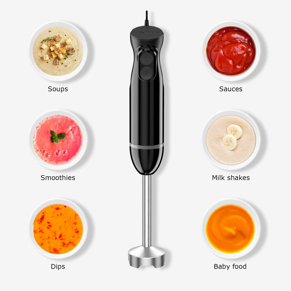 Bonsenkitchen blade closeup highlighting four sharp stainless-steel blades
