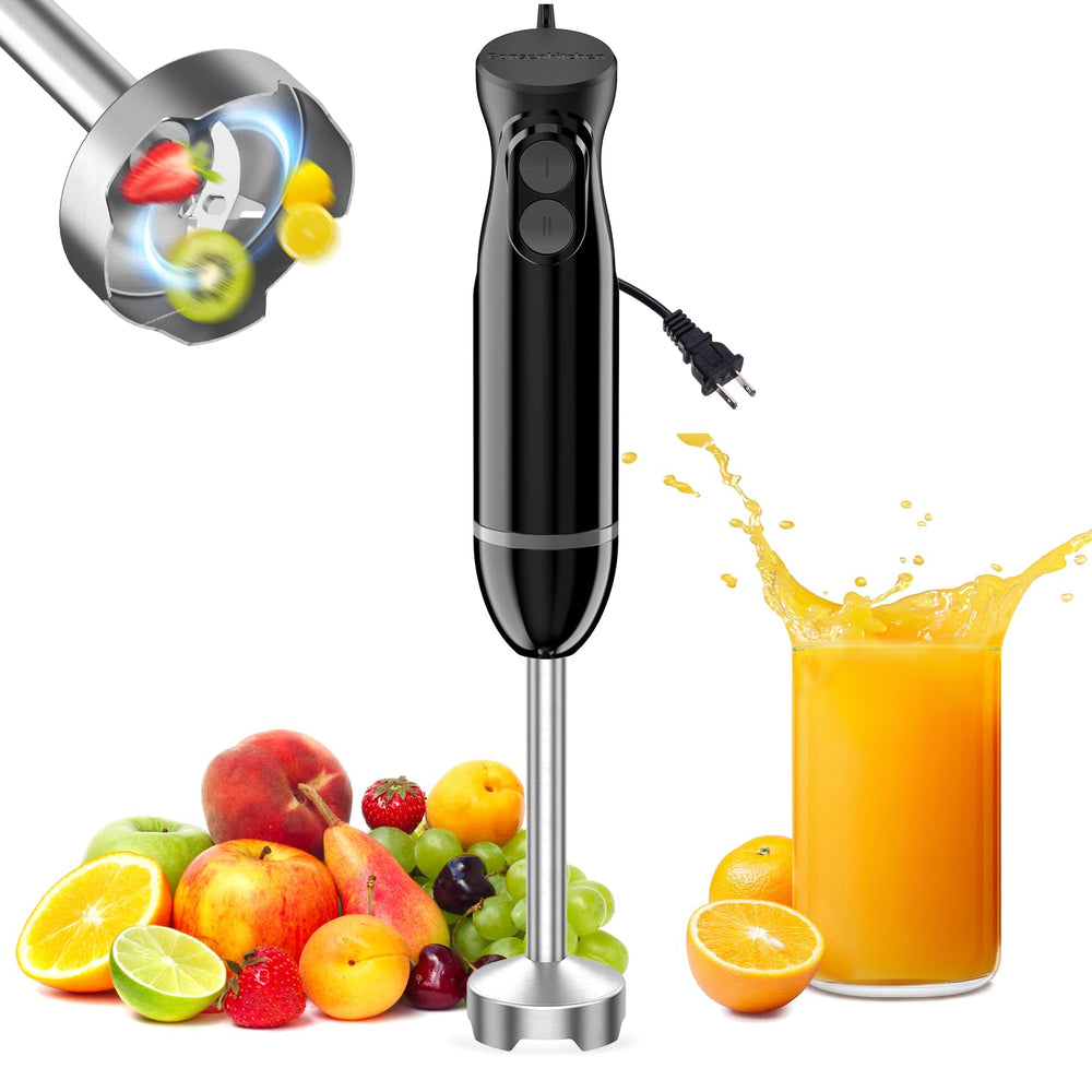 Bonsenkitchen blender front view showing compact design and quick blending