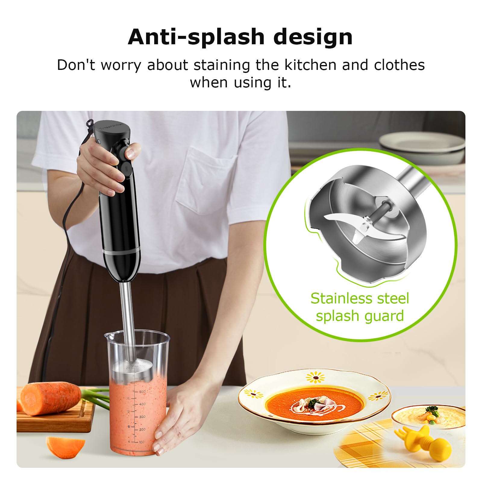 Bonsenkitchen pouring a smoothie into glass for fast, creamy results