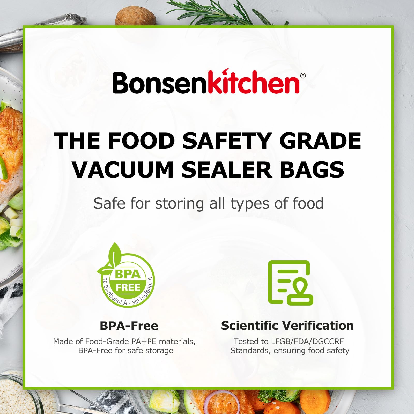 Bonsenkitchen stacked vacuum bags in kitchen saving freezer space