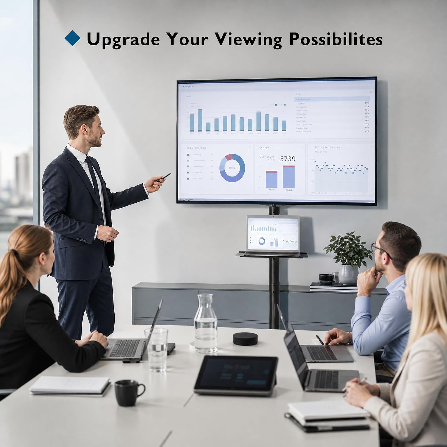BONTEC TV in classroom demonstrating mobility and flexible teaching setup