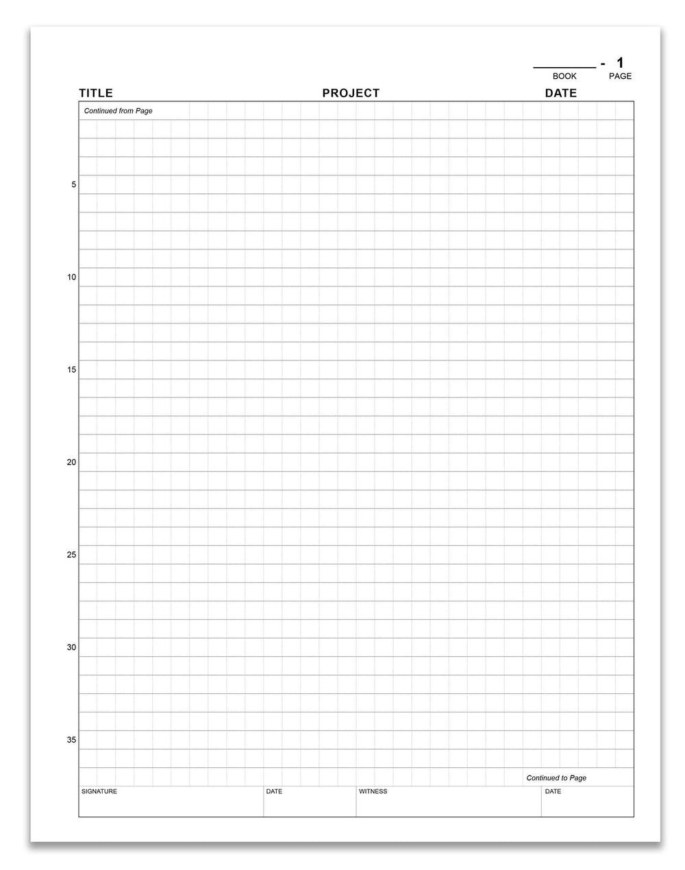 BookFactory inventor and witness signature blocks for complete documentation
