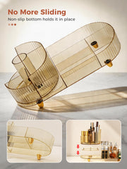 Booklov amber organizer side profile demonstrating compact yet spacious design