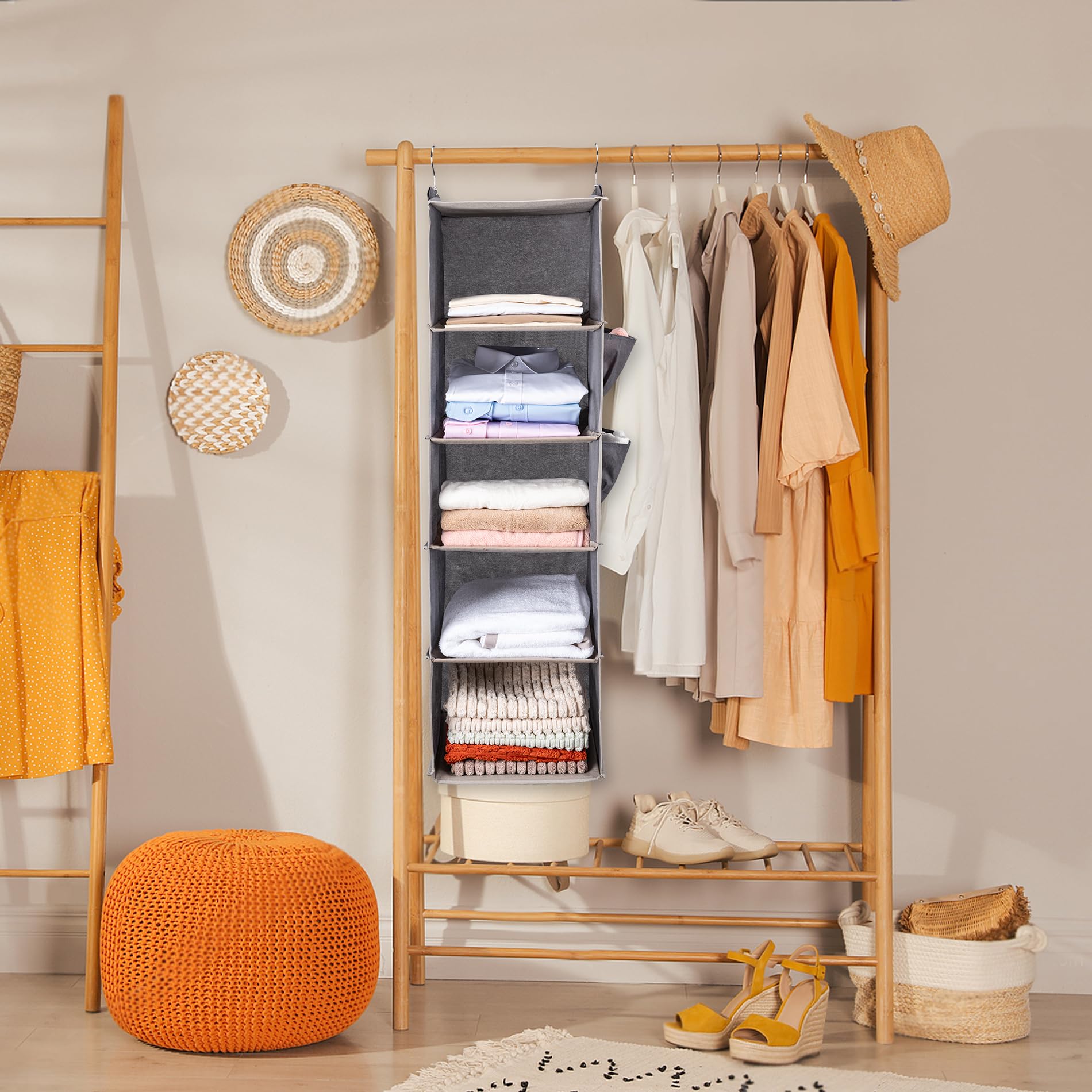 BOOMIBOO lifestyle shot in bedroom showing clutter-free, organized space