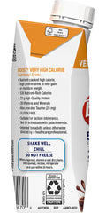 BOOST pouring chocolate drink to show thick texture and nourishing consistency