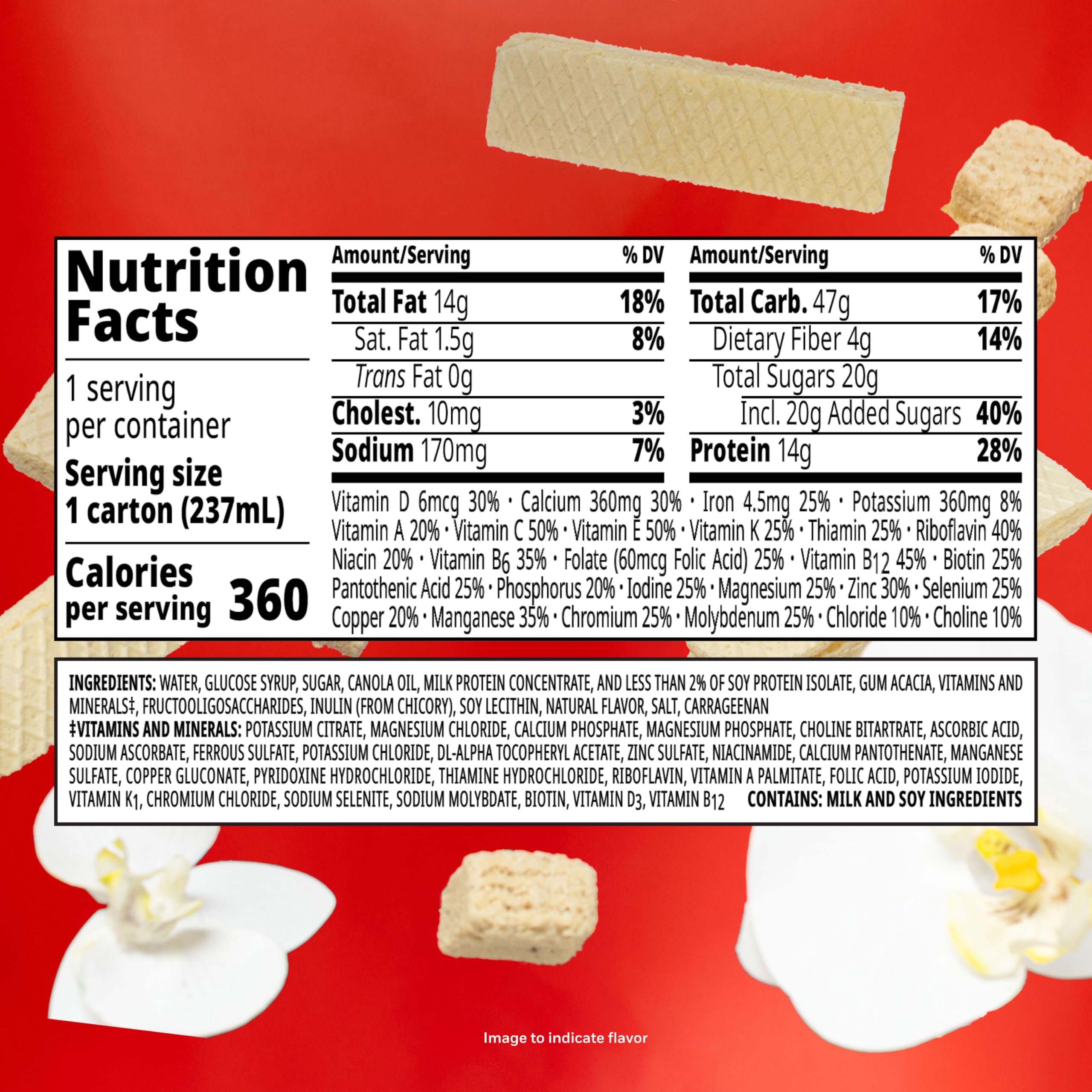 BOOST plus carton next to a light snack illustrating meal supplementation
