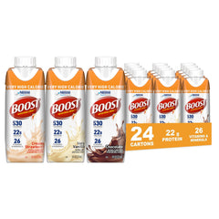 BOOST variety pack front view showing multiple bottles and convenience