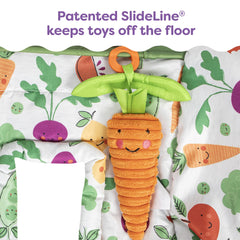 Boppy cover installed on shopping cart for cleaner outings
