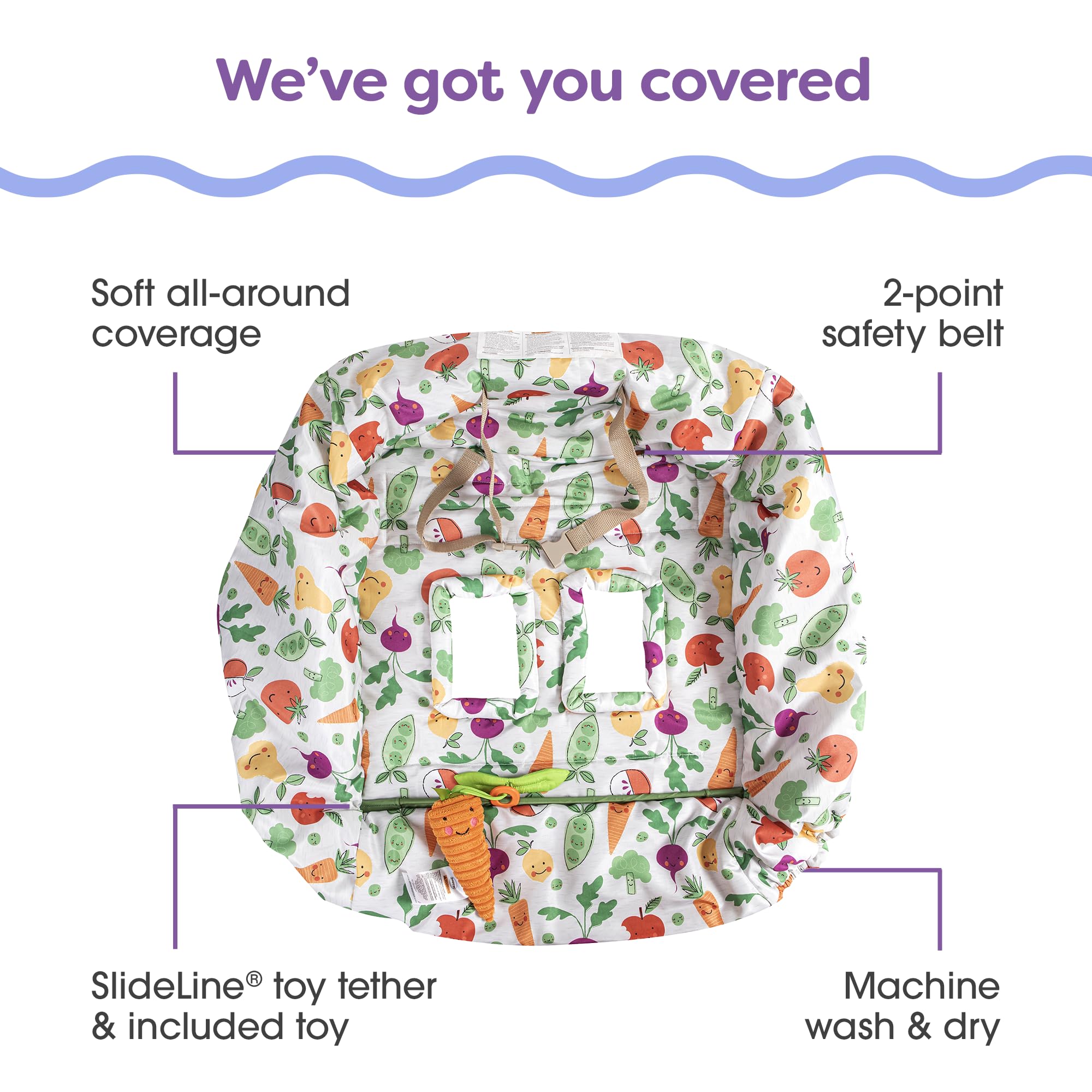 Boppy SlideLine toy tether detail keeping toy secure