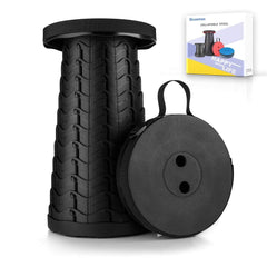 Boreeman front view showing compact, sturdy portable stool benefit portability