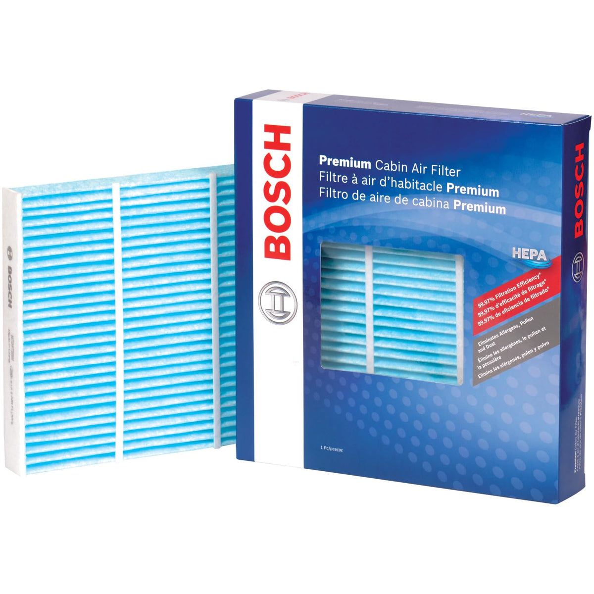 Bosch 6081C front view showing filter frame for easy fit and clean airflow