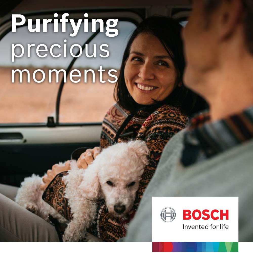 Bosch cabin filter installed in vehicle illustrating straightforward replacement benefit