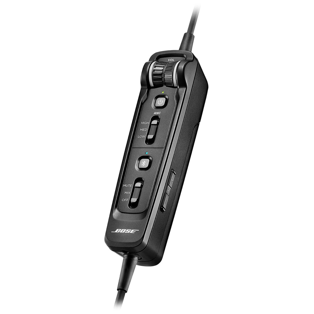 Bose A30 side-swapped cable demonstrating tool-free configuration benefit