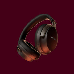 Bose QuietComfort Ultra earcup close-up highlighting plush cushions for long wear comfort