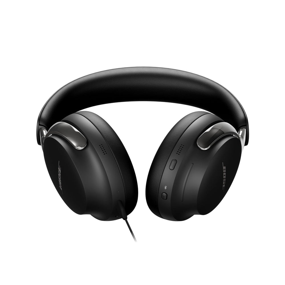 Bose QuietComfort Ultra USB-C port and controls showing easy charging and on-device access