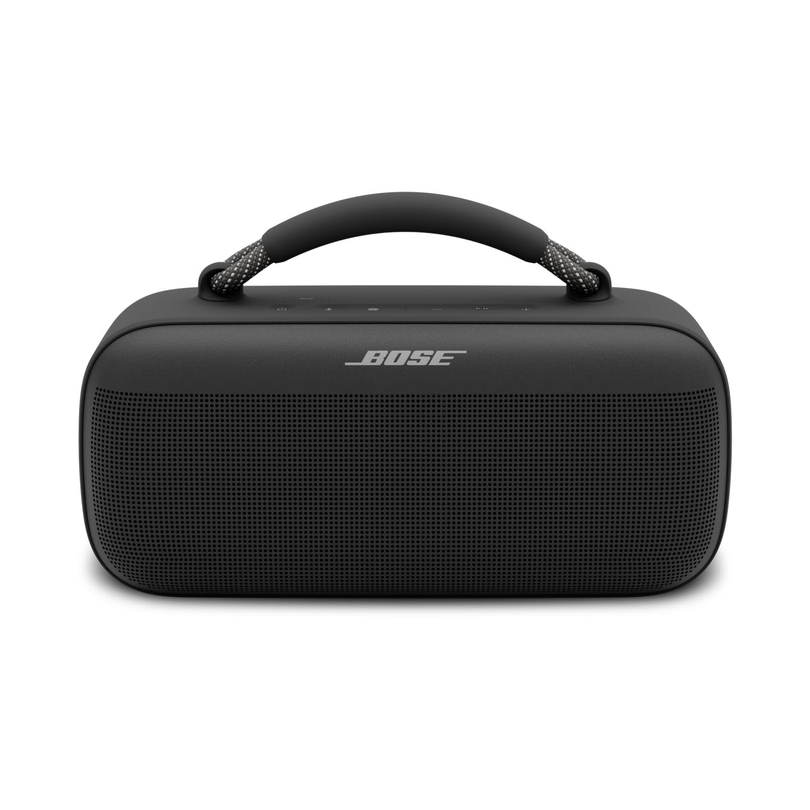Bose SoundLink Max close-up of driver grille highlighting robust audio build