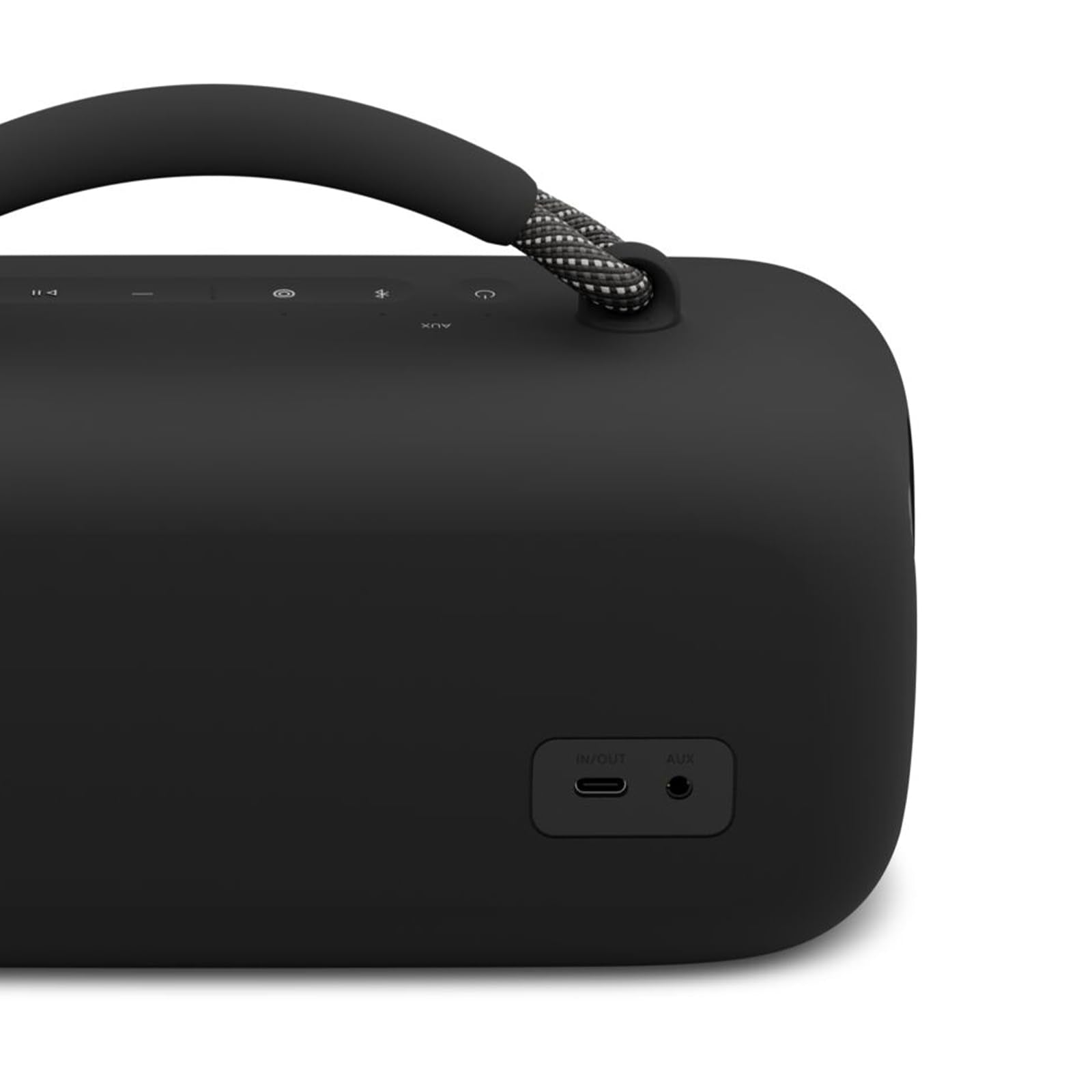 Bose SoundLink Max size comparison with backpack showing portable scale