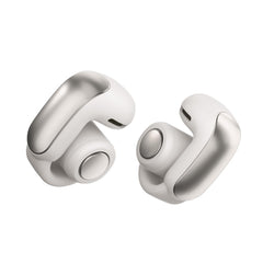 Bose Ultra Open Earbuds front view showing sleek clip design and finish