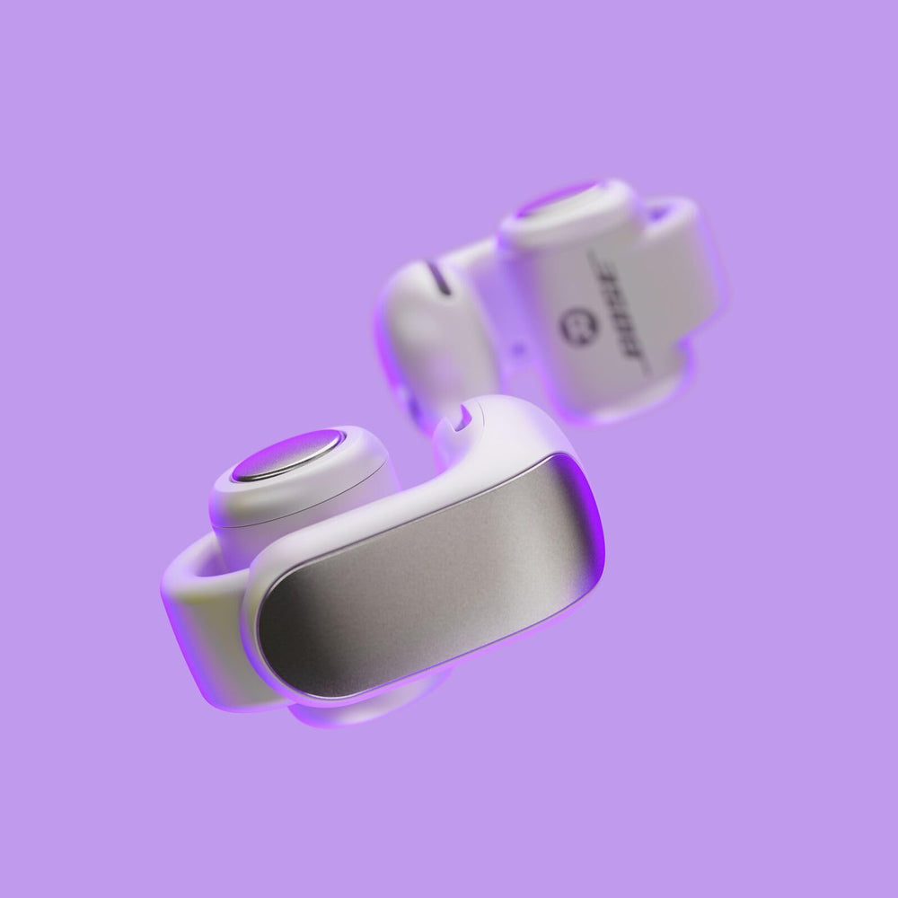 Bose Ultra Open Earbuds clip detail highlighting comfort and secure fit