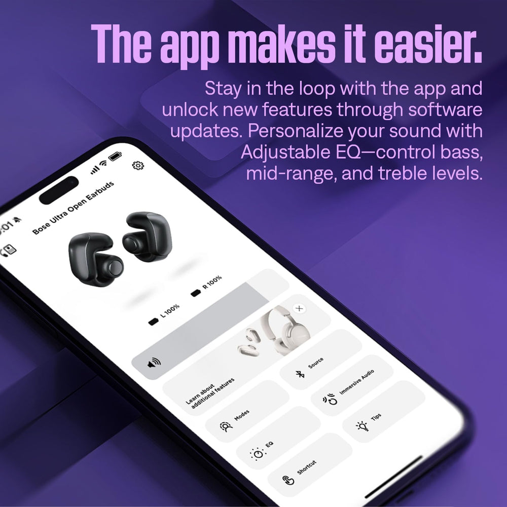 Bose Ultra Open Earbuds with water splashes demonstrating IPX4 resistance