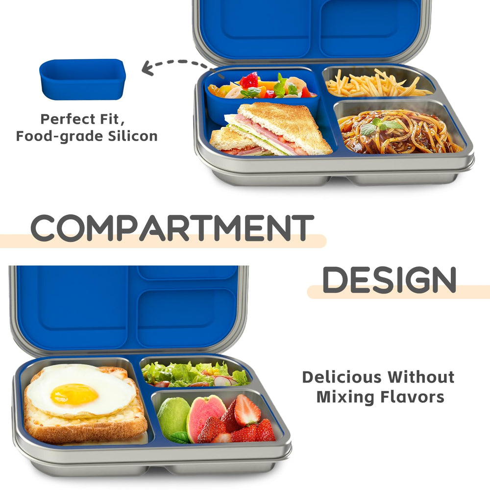 BOSEDSANG open box revealing three compartments and benefit of food separation