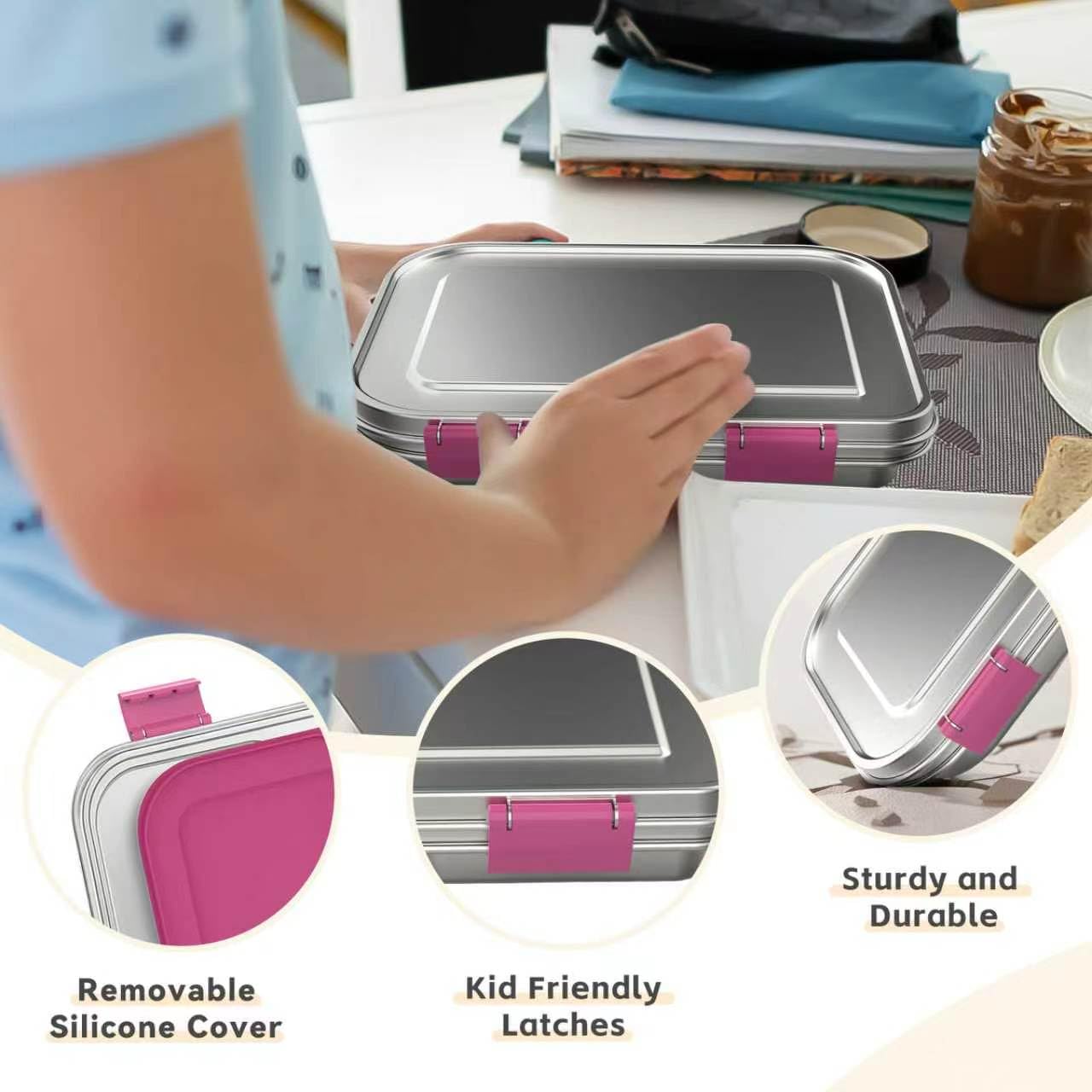 BOSEDSANG stainless steel surface detail, resists stains and maintains freshness