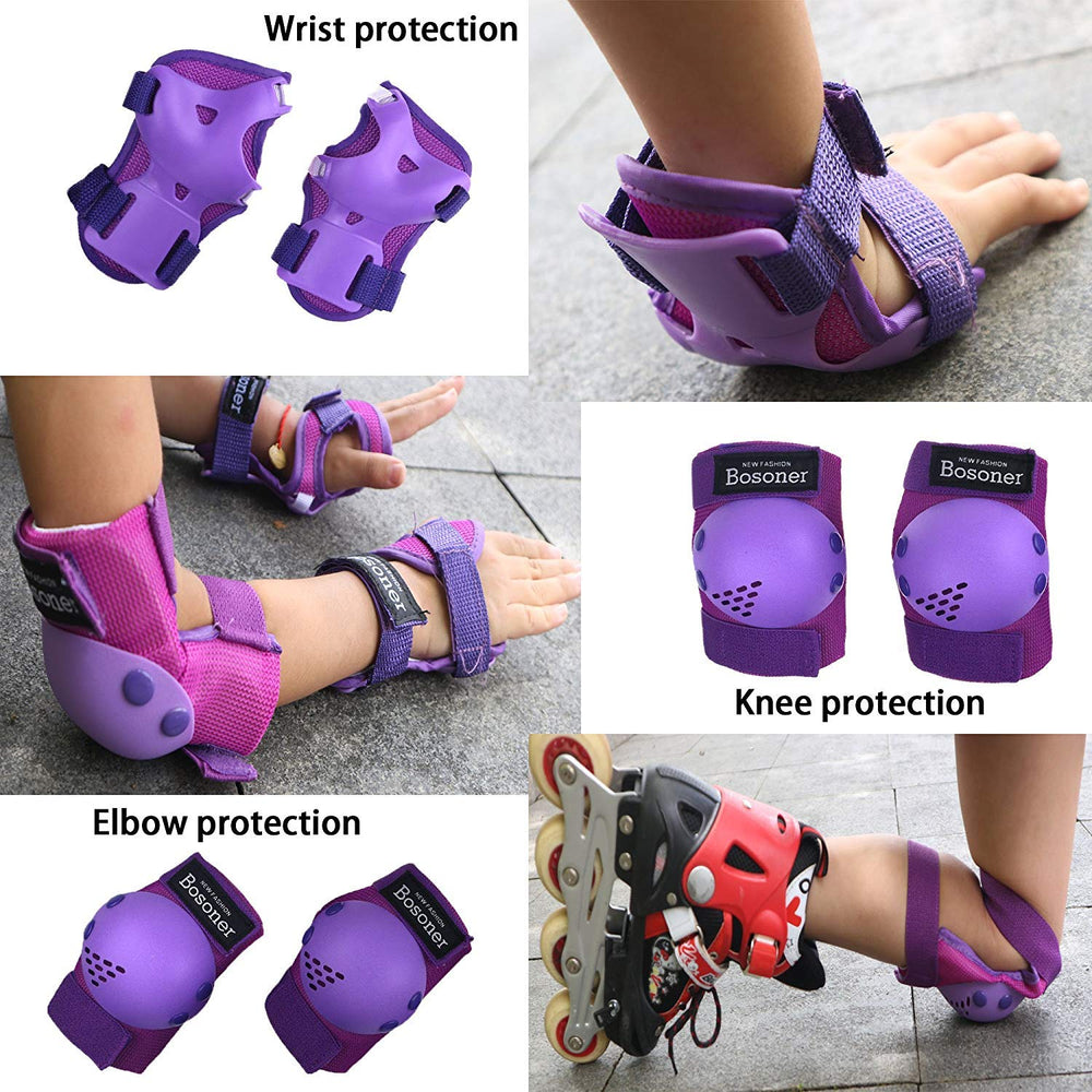 BOSONER elbow pad side profile demonstrating secure fit and joint coverage