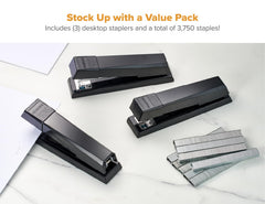 Bostitch stapler top-load magazine open for quick reloading advantage
