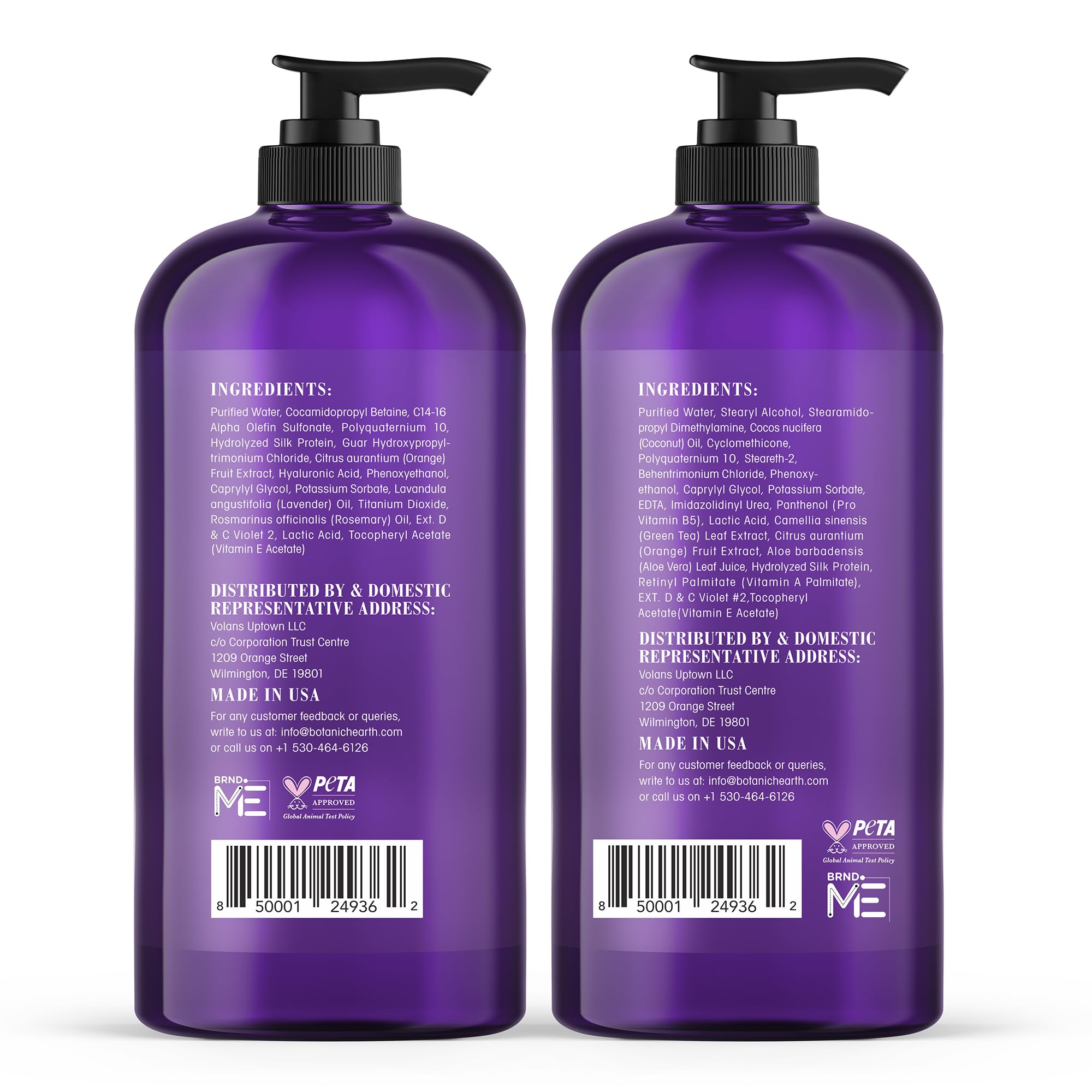 Botanic Hearth bottles side view highlighting 16 fl oz size and ease of use